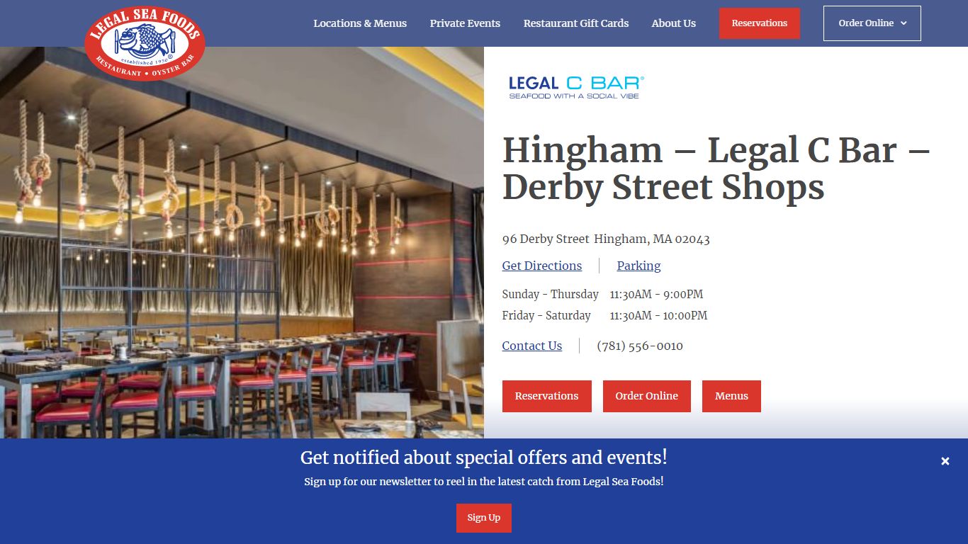 Hingham - Legal C Bar - Derby Street Shops - Legal Sea Foods